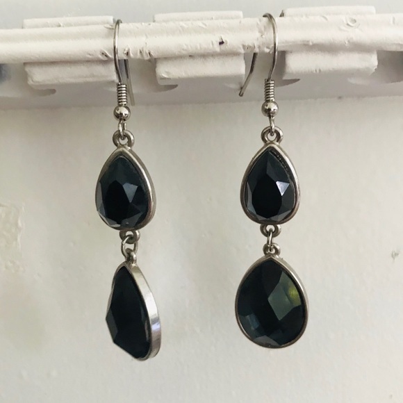 Macy's Jewelry - Black Teardrop Earrings
